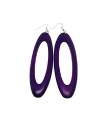 Image 4 of Opulence Wooden Earrings (Available in various colors, see pics)