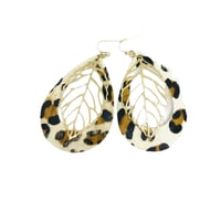 Cougared Leaf Earrings
