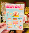 Angel Cake - sheet of 12 stickers