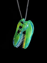 Image 2 of Titan v1 T-Rex skull pendant. 