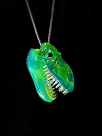 Image 1 of Titan v2 T-Rex skull pendant. 