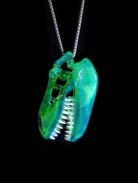 Image 4 of Titan v2 T-Rex skull pendant. 