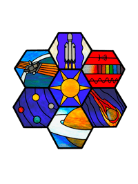 Space Hexagon Sticker (Free Shipping)