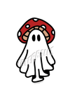 Mushie Ghost Sticker