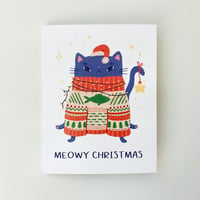 Image 3 of Meowy Christmas Card