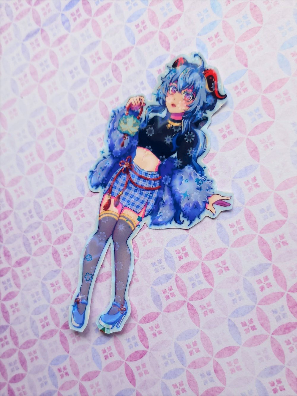 Image of 🦋GENSHIN IMPACT Y2K Fashion Holo stickers🦋