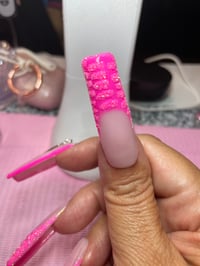 Image 2 of Hot pink crocodile pattern  Valentino  Acrylic 