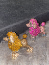Rhinestone Poodle Dog Brooches 