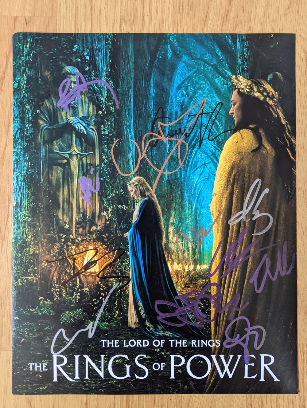 The Lord Of The Rings The Rings Of Power Cast signed