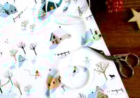 Image 3 of Wintery Gift Wrap ( 2 sheets and Gift Tags)