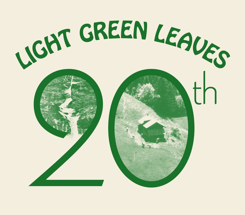 Image of Light Green Leaves 20th Anniversary Pocket T-Shirt