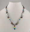 Shell and Czech Rainbow Necklace