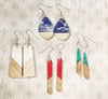 Resin and Wood Earrings