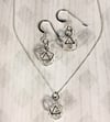 Sterling Silver d20 Jewelry