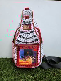 Image 1 of Black flag sling bag