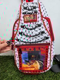 Image 2 of Black flag sling bag