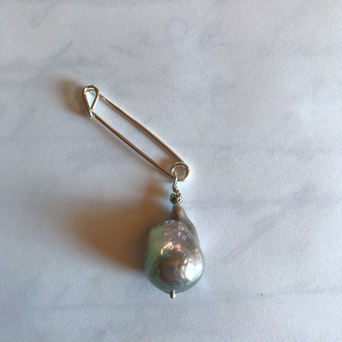Sterling Silver Safety Pin 