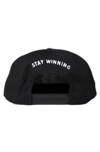 Image 2 of Stay Winning SW Black/White Snap Back Hat