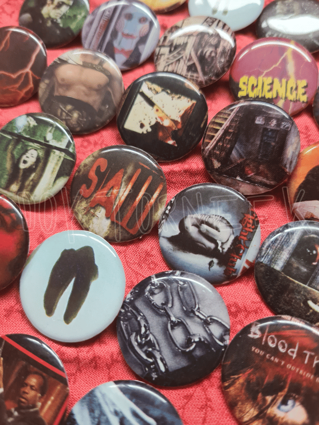 Horror Scrap Pins | Handmade