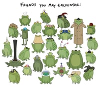 Image 3 of Frogs in Hats Surprise Sticker Packs