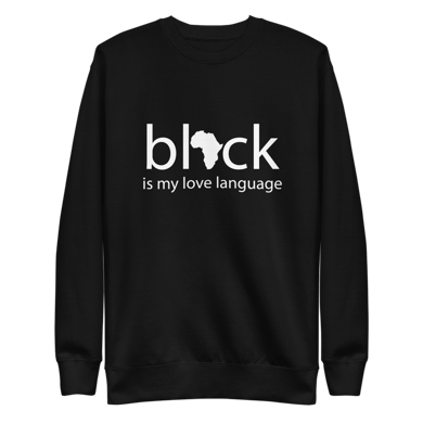 Black Love Varsity College Sweatshirt, Grey Unisex Crewneck Sweater