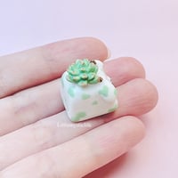 Image 5 of succulent cow ceramic keycap-1