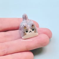 Image 4 of gray tabby cat ceramic keycap