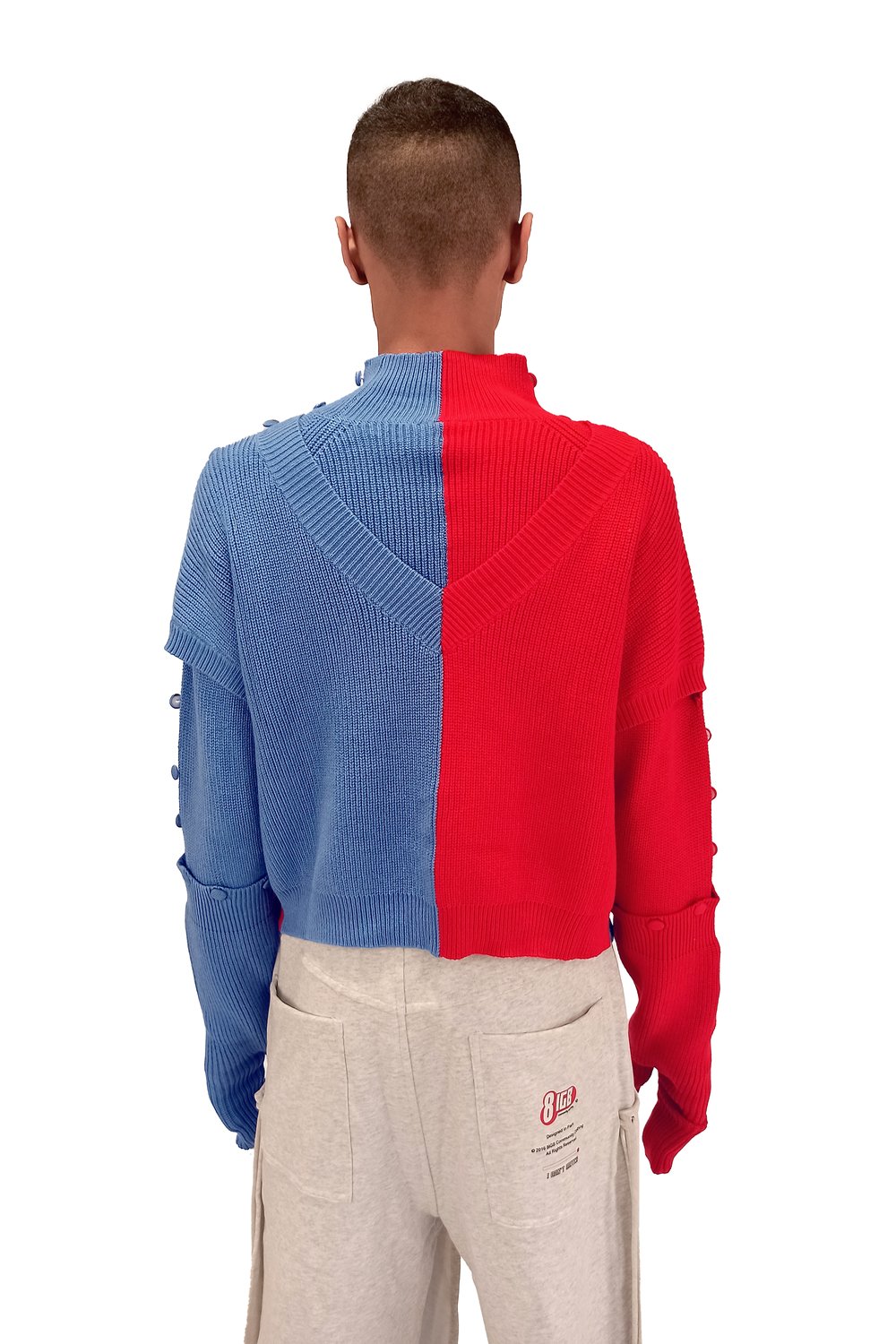 JOLLY  SWEATER red-blue
