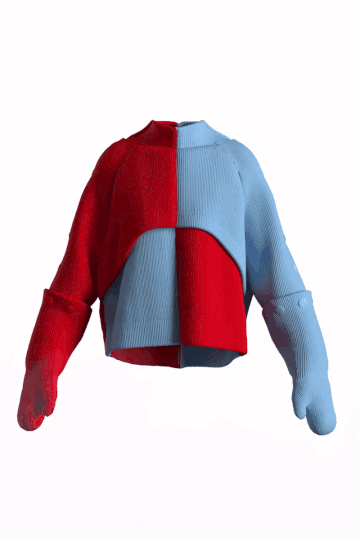 JOLLY SWEATER red-blue