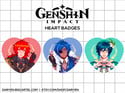 Genshin Impact・Heart Badges