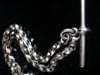EDWARDIAN 9CT ROSE GOLD UNUSUAL LINK ALBERT DOUBLE DOG CLIP T BAR 22.7G 16"