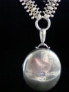 HEAVY VICTORIAN 15CT OR HIGHER 16.5INCHES COLLAR DIAMOND LOCKET 52.6GRAMS