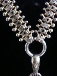 Image 5 of HEAVY VICTORIAN 15CT OR HIGHER 16.5INCHES COLLAR DIAMOND LOCKET 52.6GRAMS