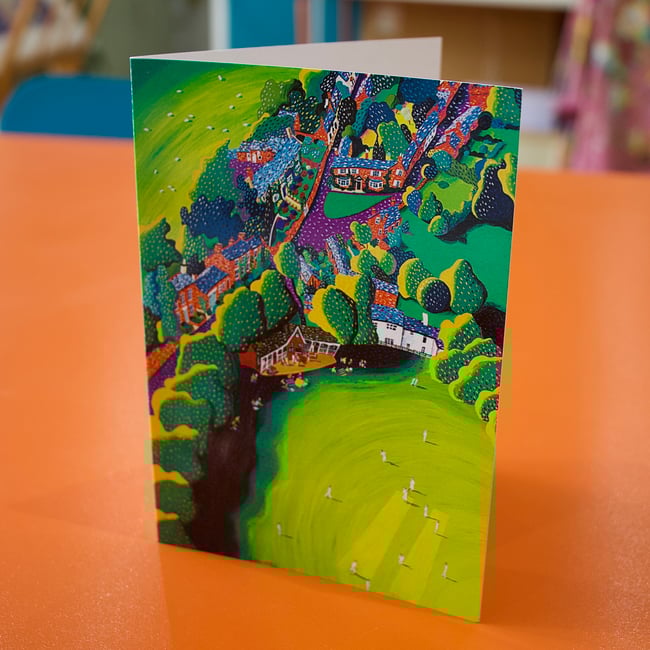 Cricket at East Langton Greetings Card