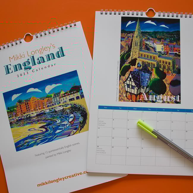 Mikki Longley's England - Calendar 2023 NOW HALF PRICE TO CLEAR
