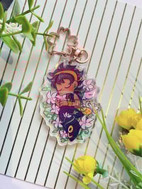 Image 1 of Floral Narancia - Glitter Epoxy Acrylic Charm