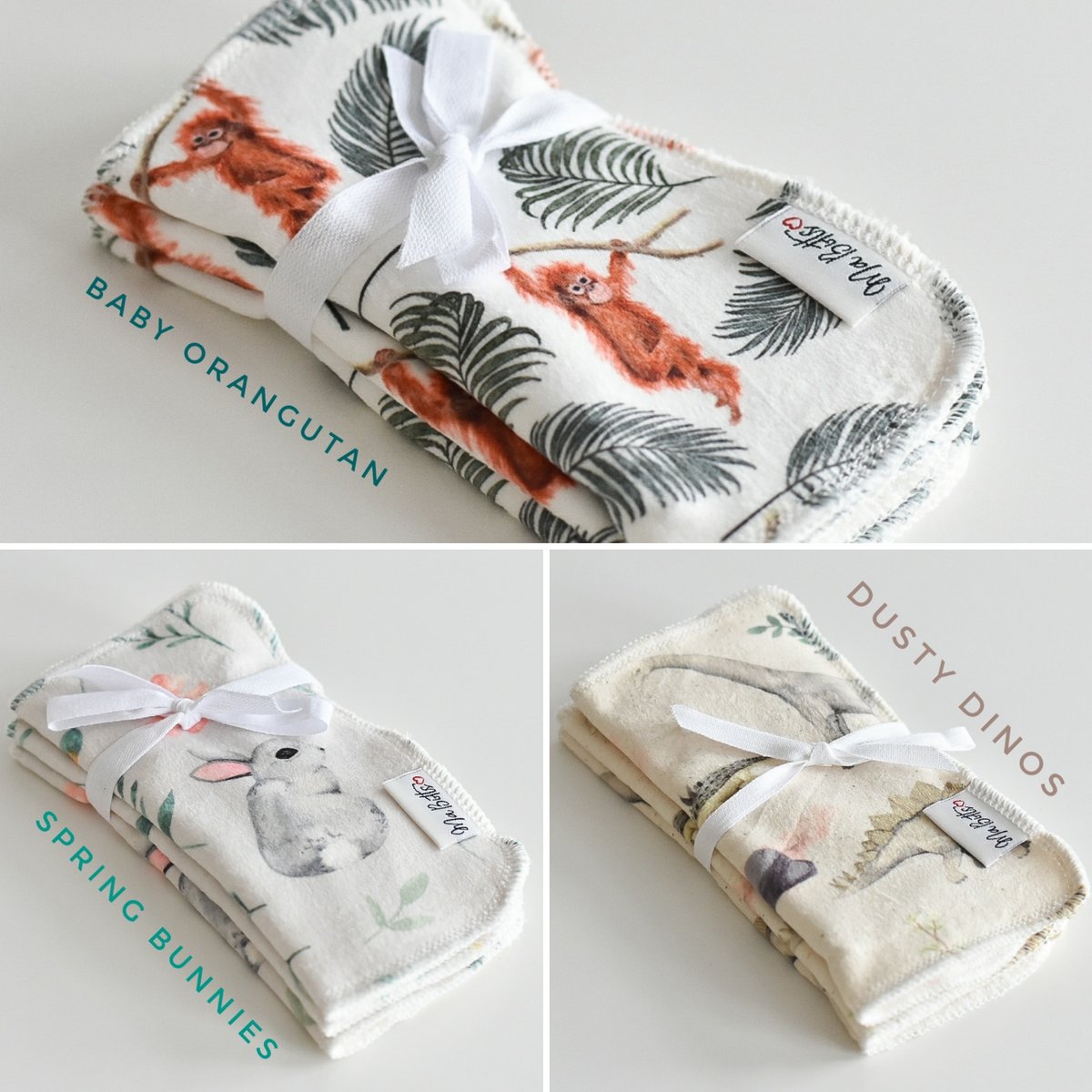 Reusable wipes- pack of three