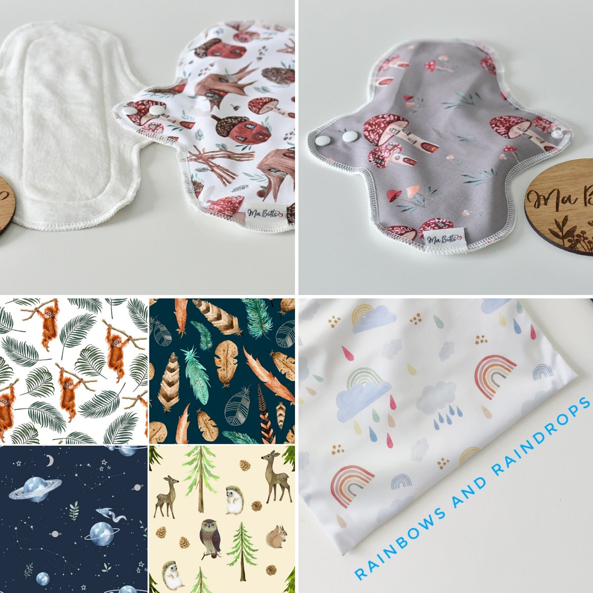 Reusable period pad- Light/ Medium or Heavy/ night flow