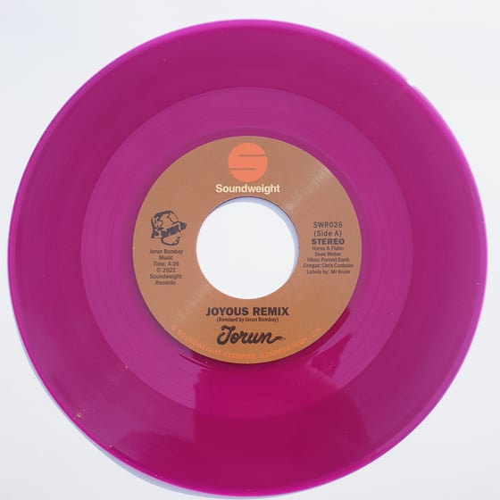 Image of Jorun Bombay - Joyus Remix/Good Morning (Daylight Mix) Purple Vinyl 