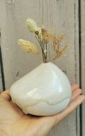 Florero craquele. Crackle flowerpot. 