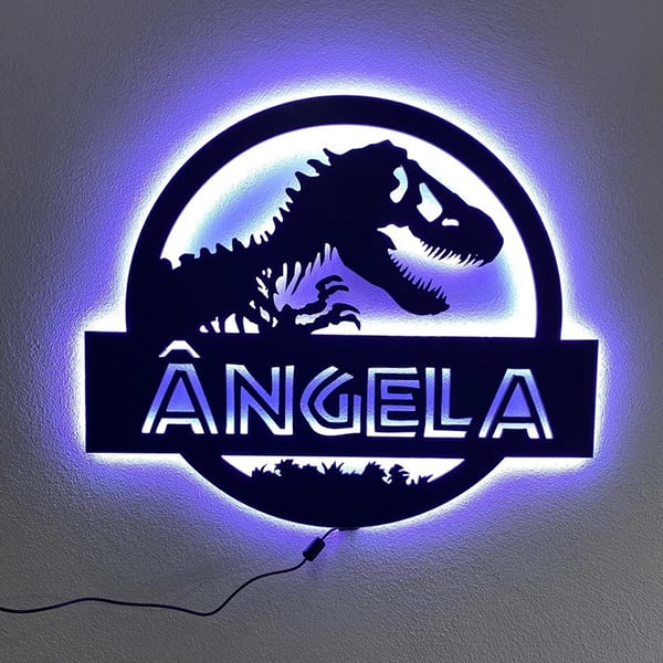 Image of Custom Dinosaur Led Light