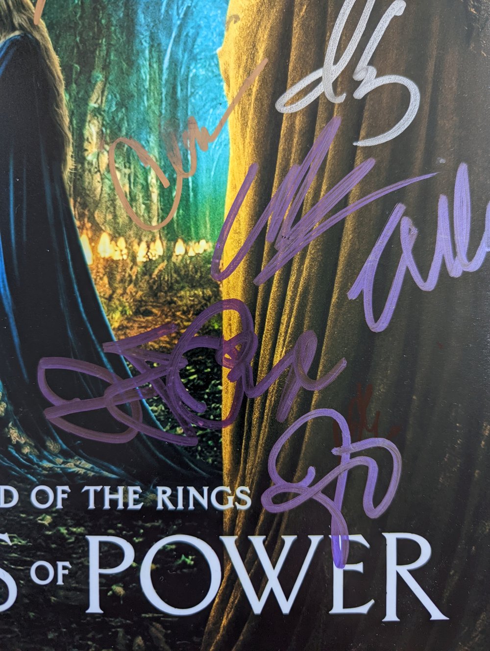 The Lord Of The Rings The Rings Of Power Cast signed