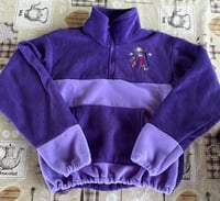 Groovy chick cropped fleece