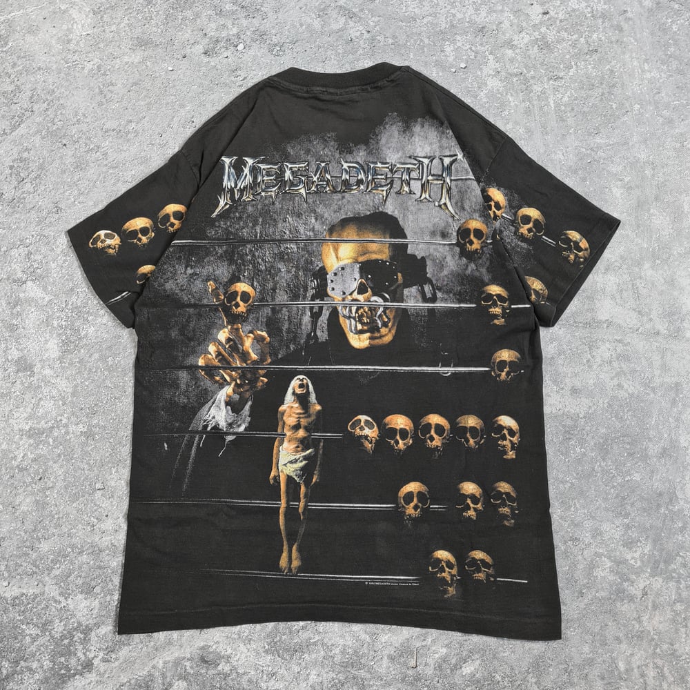 *Rare* Megadeth 1992 'Countdown To Extinction' Allover T-Shirt