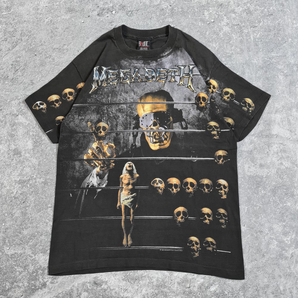 Rare* Megadeth 1992 'Countdown To Extinction' Allover T-Shirt 