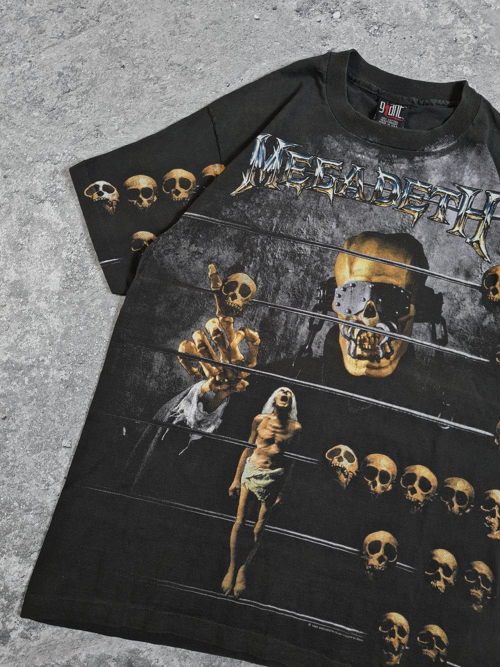 *Rare* Megadeth 1992 'Countdown To Extinction' Allover T-Shirt