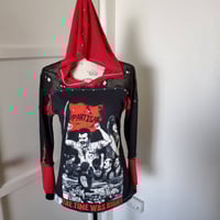 Image 4 of The Partisans punk rock hooded bondage top