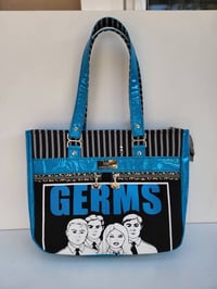 Image 1 of Germs punk rock glitter vinyl shoulder bag