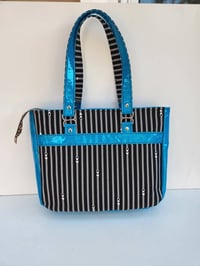 Image 4 of Germs punk rock glitter vinyl shoulder bag