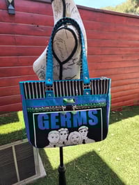 Image 5 of Germs punk rock glitter vinyl shoulder bag